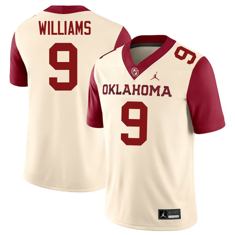 Gentry Williams Oklahoma Sooners Jersey,Oklahoma Sooners Football Uniforms,Jersey-Cream